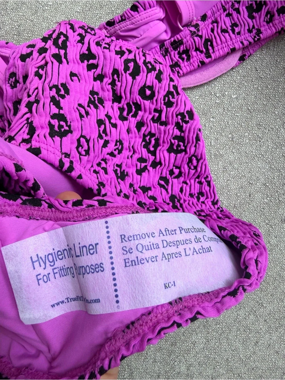 Good American Lollipop Leopard Always Fits Bikini Set NWT XS $148